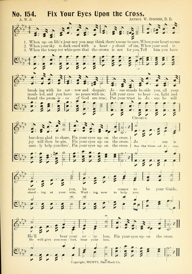 The Voice of Praise No. 2: a complete collection of Scriptural, gospel, Sunday-school and praise service songs page 156