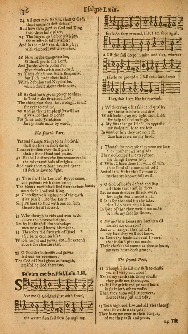 The Whole Booke of Psalmes: collected into English meeter page 38