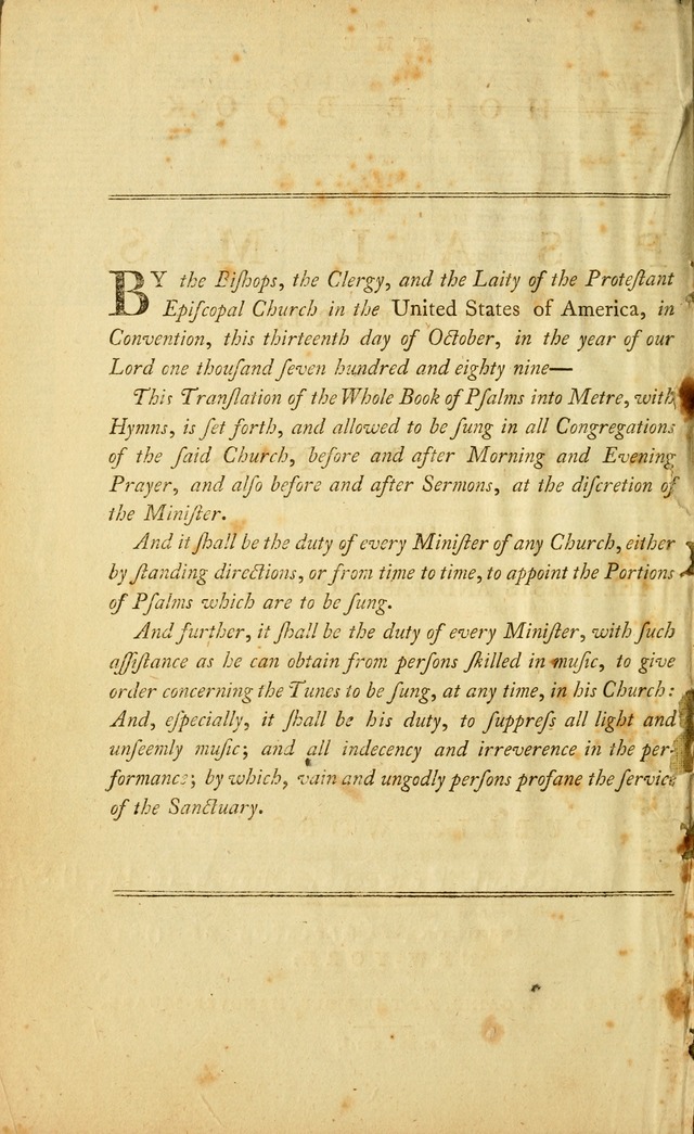 The Whole Book of Psalms: in metre; with hymns suited to the feasts and fasts of the church, and other occasions of public worship page 2