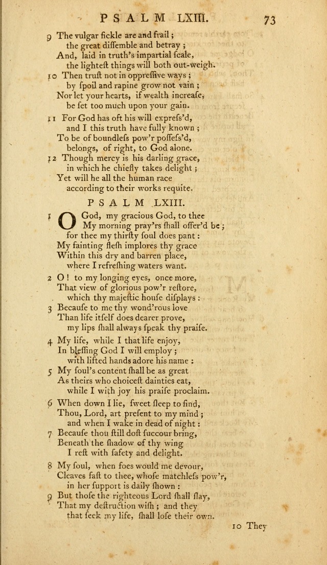 The Whole Book of Psalms: in metre; with hymns suited to the feasts and fasts of the church, and other occasions of public worship page 73