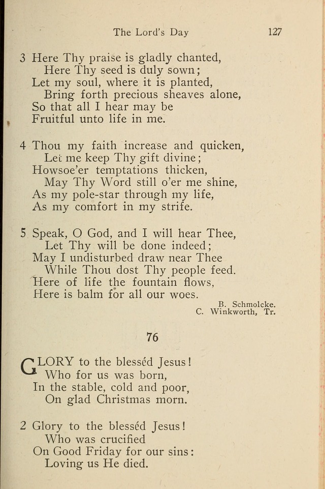 Wartburg Hymnal: for church, school and home page 127