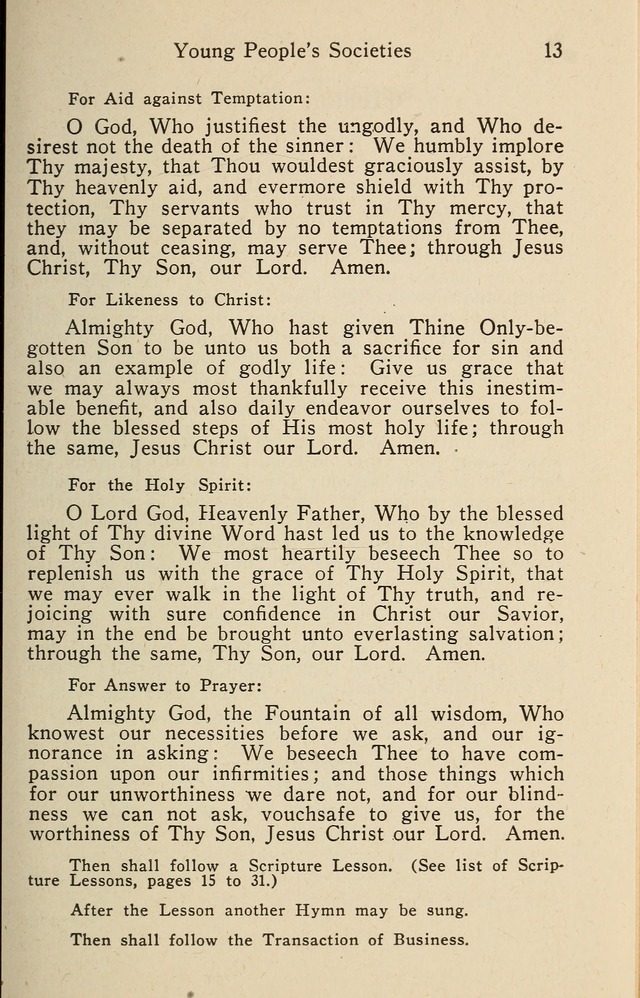 Wartburg Hymnal: for church, school and home page 13
