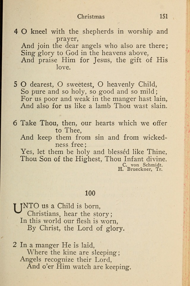 Wartburg Hymnal: for church, school and home page 151