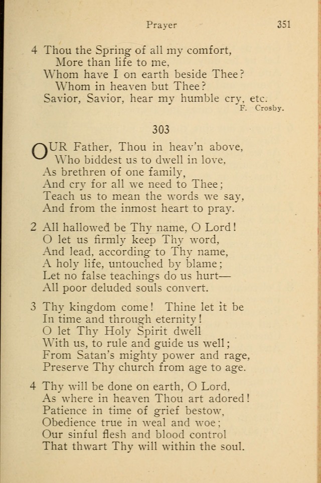 Wartburg Hymnal: for church, school and home page 351