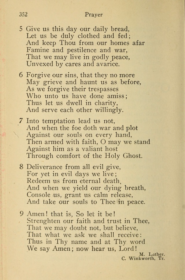 Wartburg Hymnal: for church, school and home page 352