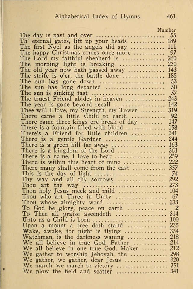 Wartburg Hymnal: for church, school and home page 461