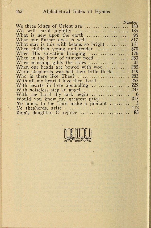 Wartburg Hymnal: for church, school and home page 462