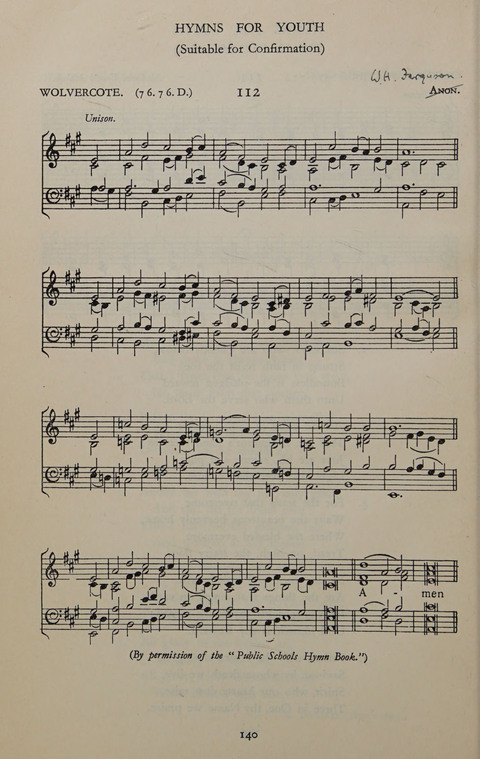 The Winchester Hymn Supplement: with Tunes page 140