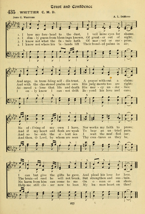 The Wesleyan Methodist Hymnal: Designed for Use in the Wesleyan Methodist Connection (or Church) of America page 277