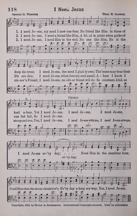 Worship and Praise: for the Church and Sunday School page 114