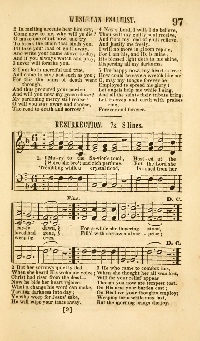 The Wesleyan Psalmist, or Songs of Canaan: a collection of hymns and tunes designed to be used at camp-meetings, and at class and prayer meetings, and other occasions of social devotion page 104