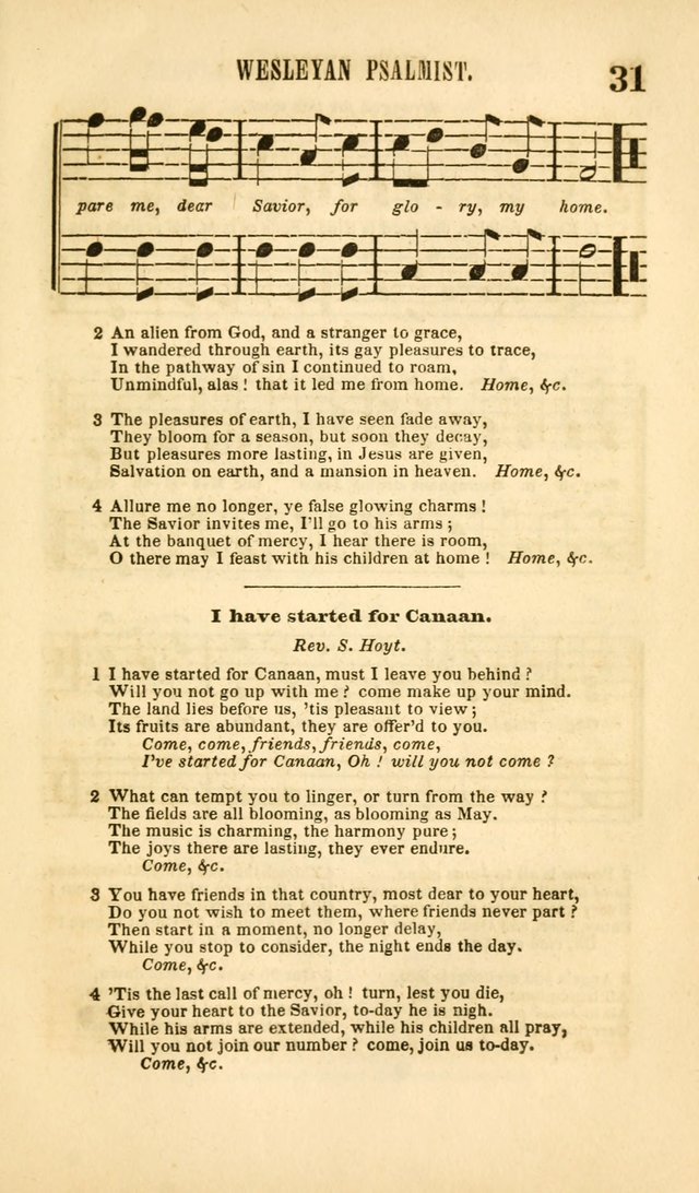 The Wesleyan Psalmist, or Songs of Canaan: a collection of hymns and tunes designed to be used at camp-meetings, and at class and prayer meetings, and other occasions of social devotion page 38