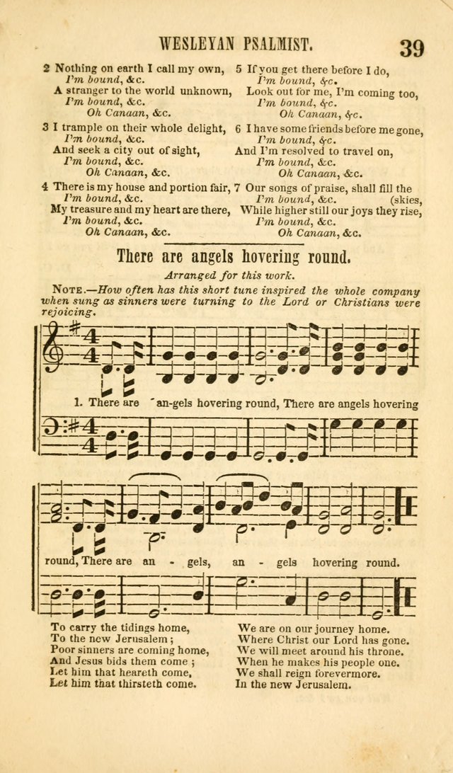 The Wesleyan Psalmist, or Songs of Canaan: a collection of hymns and tunes designed to be used at camp-meetings, and at class and prayer meetings, and other occasions of social devotion page 46
