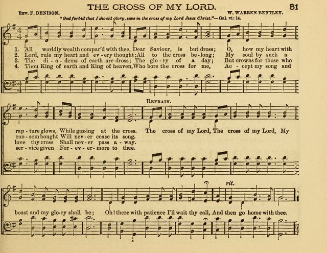 White Robes for the Sunday School: a choice new collection of songs, quartets, and choruses for Sunday-Schools, devotional meetings, and the home circle page 51