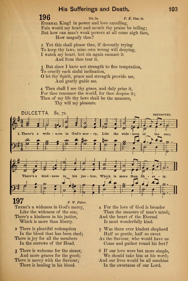 Worship in Song: a selection of hymns and tunes for the Service of the Sanctuary  page 103
