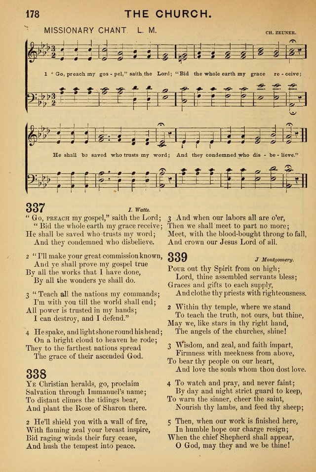 Worship in Song: a selection of hymns and tunes for the Service of the Sanctuary  page 178