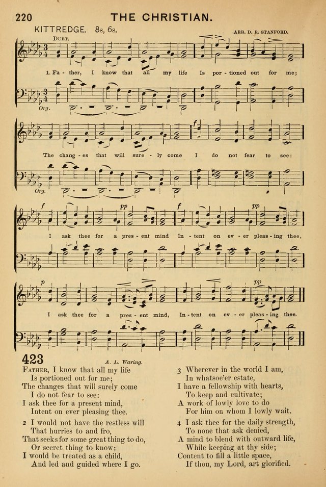 Worship in Song: a selection of hymns and tunes for the Service of the Sanctuary  page 220