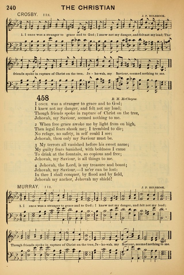 Worship in Song: a selection of hymns and tunes for the Service of the Sanctuary  page 240
