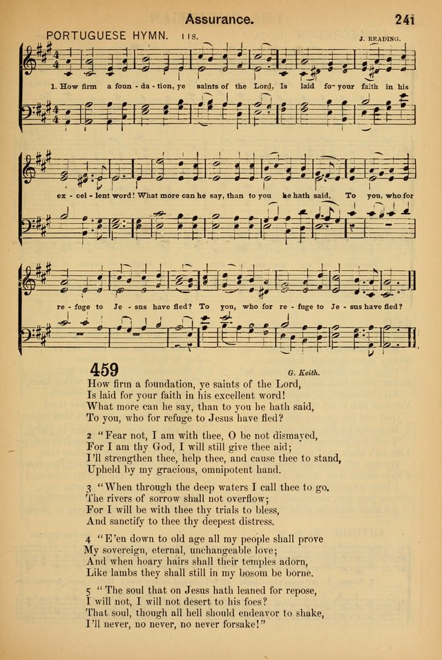 Worship in Song: a selection of hymns and tunes for the Service of the Sanctuary  page 241