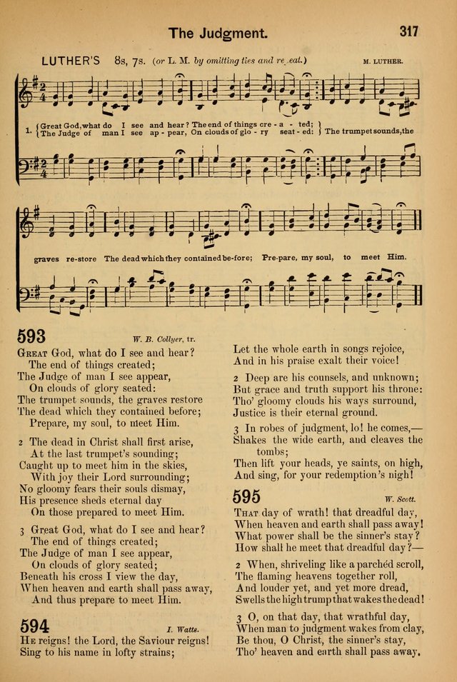 Worship in Song: a selection of hymns and tunes for the Service of the Sanctuary  page 317