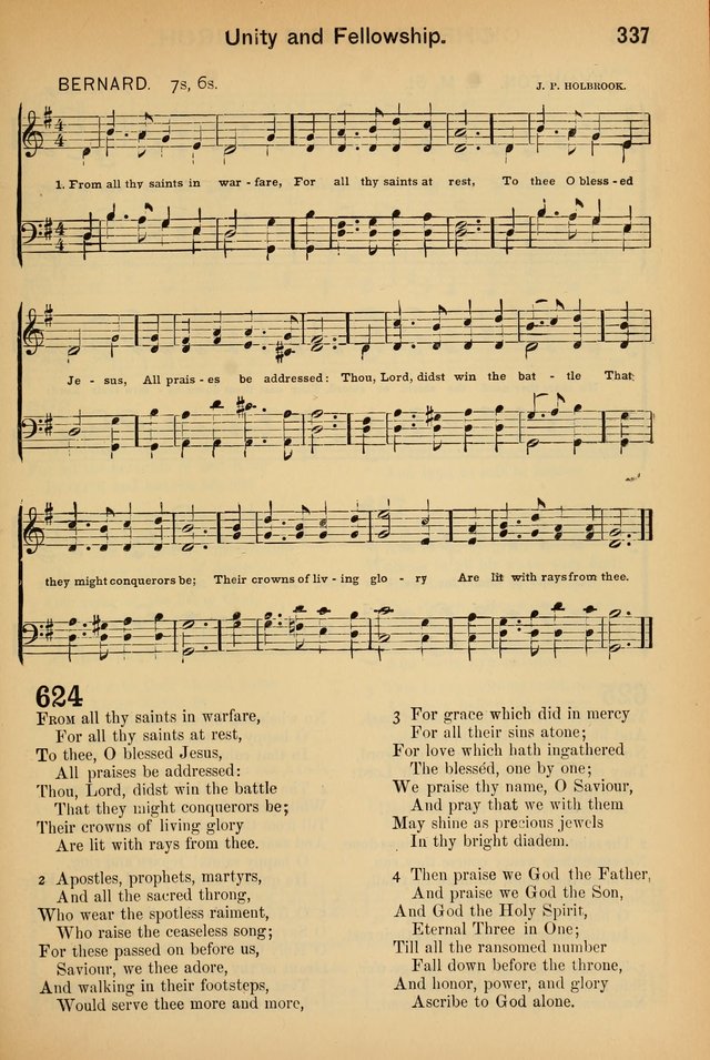 Worship in Song: a selection of hymns and tunes for the Service of the Sanctuary  page 337