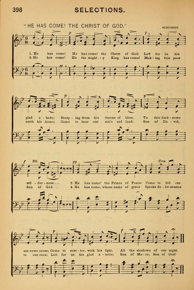Worship in Song: a selection of hymns and tunes for the Service of the Sanctuary  page 398