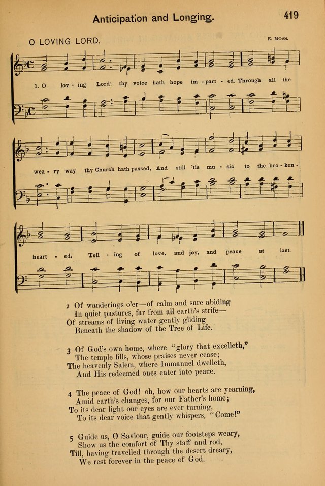 Worship in Song: a selection of hymns and tunes for the Service of the Sanctuary  page 419