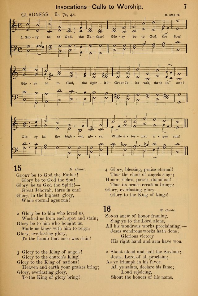 Worship in Song: a selection of hymns and tunes for the Service of the Sanctuary  page 7