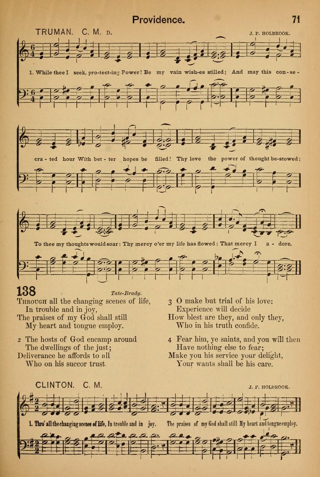 Worship in Song: a selection of hymns and tunes for the Service of the Sanctuary  page 71