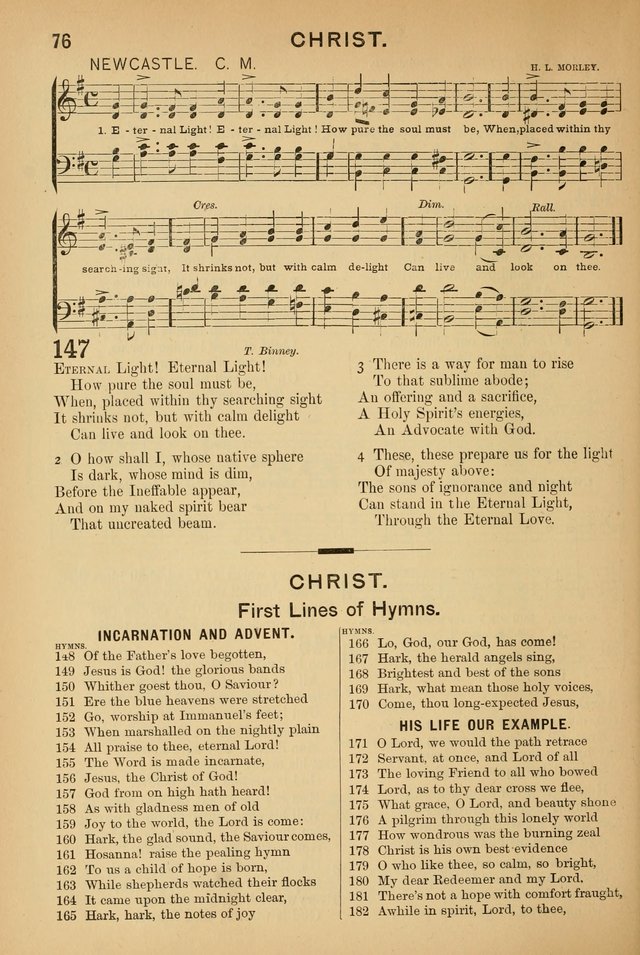 Worship in Song: a selection of hymns and tunes for the Service of the Sanctuary  page 76