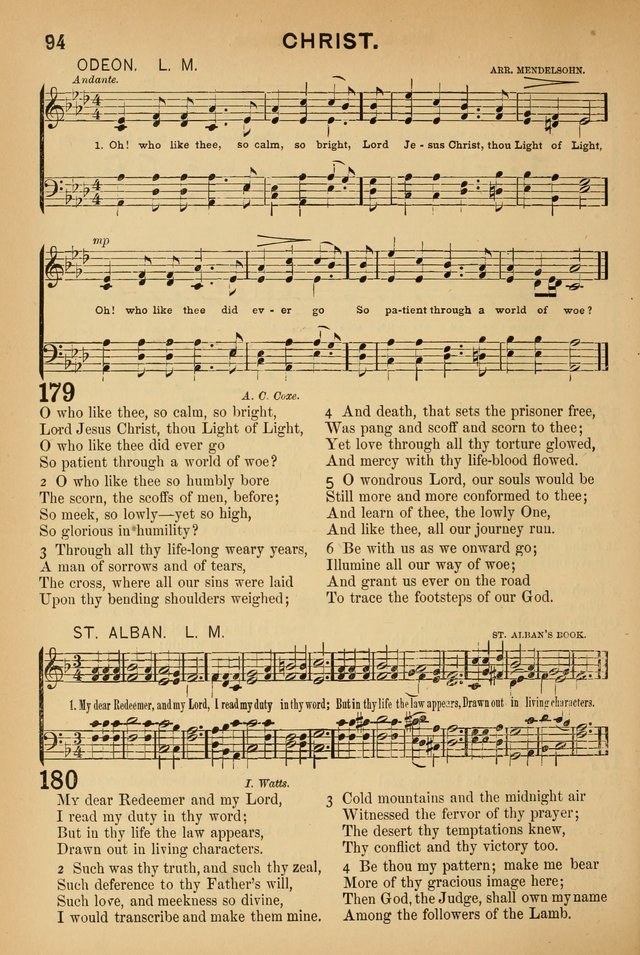 Worship in Song: a selection of hymns and tunes for the Service of the Sanctuary  page 94