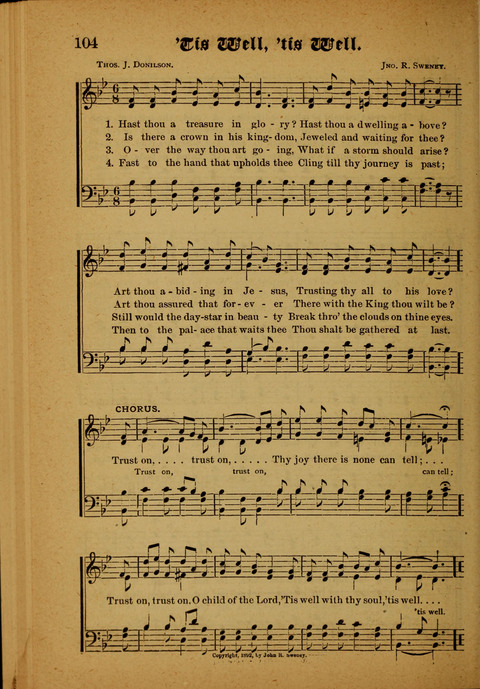 Winning Songs: for use in meetings for Christian worship or work page 104