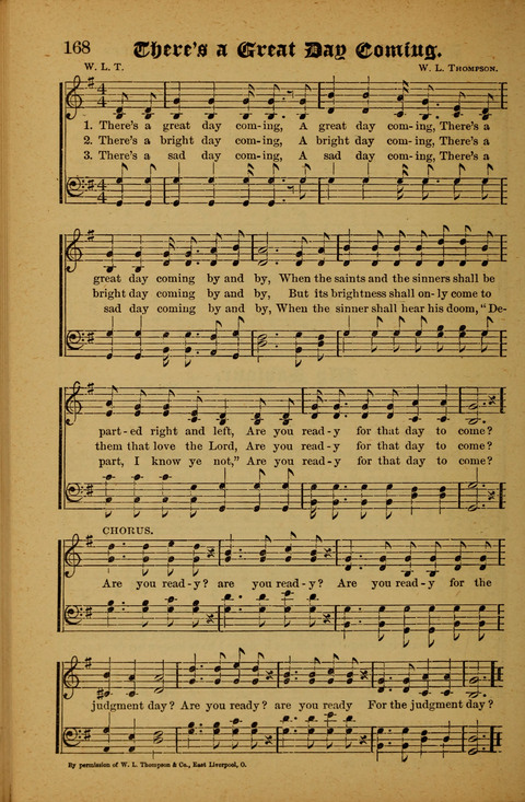 Winning Songs: for use in meetings for Christian worship or work page 168