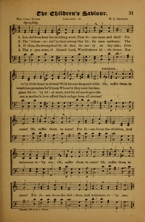 Winning Songs: for use in meetings for Christian worship or work page 31