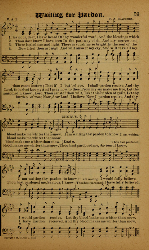 Winning Songs: for use in meetings for Christian worship or work page 59