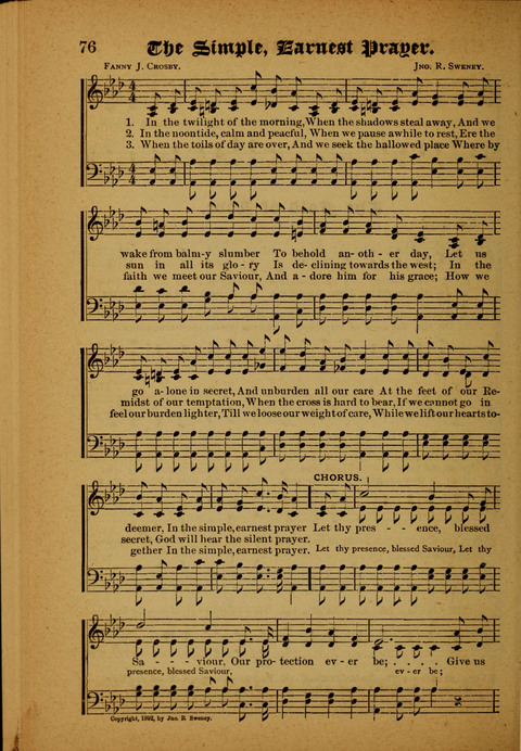 Winning Songs: for use in meetings for Christian worship or work page 76