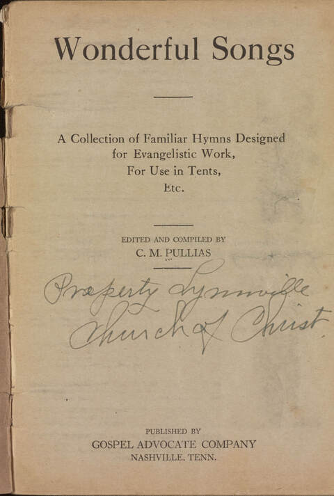 Wonderful Songs: A Collection of Familiar Hymns Designed for Evangelistic Work, For Use in Tents, Etc. page ii