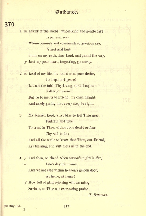 Worship Song: with accompanying tunes page 417