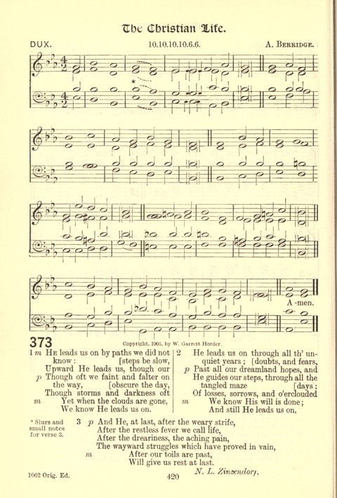 Worship Song: with accompanying tunes page 420