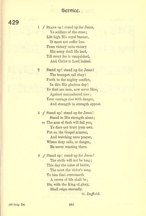Worship Song: with accompanying tunes page 483