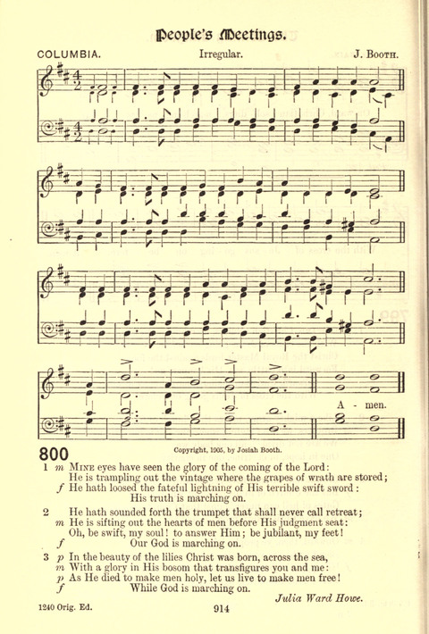 Worship Song: with accompanying tunes page 914