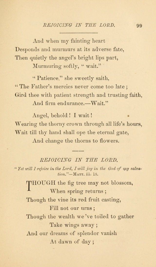 Way side hymns: selected from various authors page 106