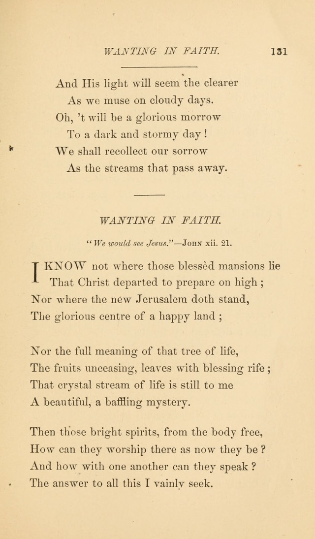 Way side hymns: selected from various authors page 138