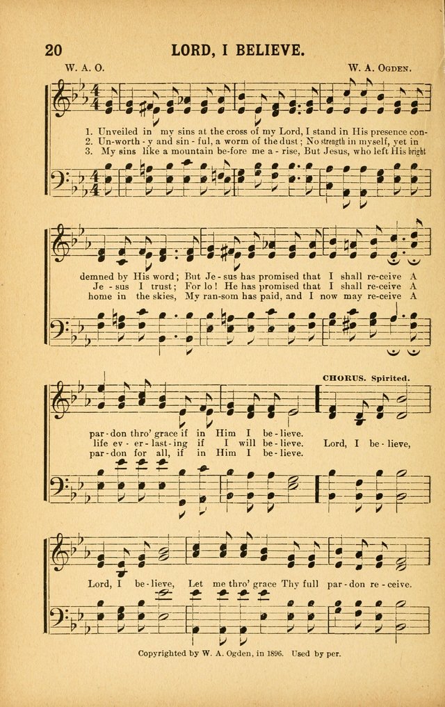 White Wings: for the use of churches, Sunday schools, Y.P.S.C.E., and all kinds of religious services page 19