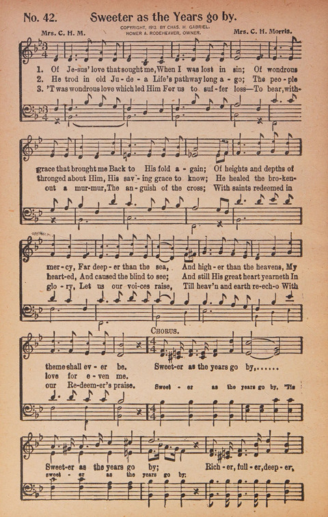 World Wide Revival Songs: for the Church, Sunday School and Evangelistic Meetings page 42