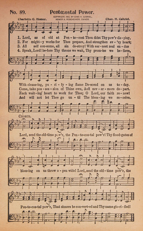 World Wide Revival Songs: for the Church, Sunday School and Evangelistic Meetings page 89