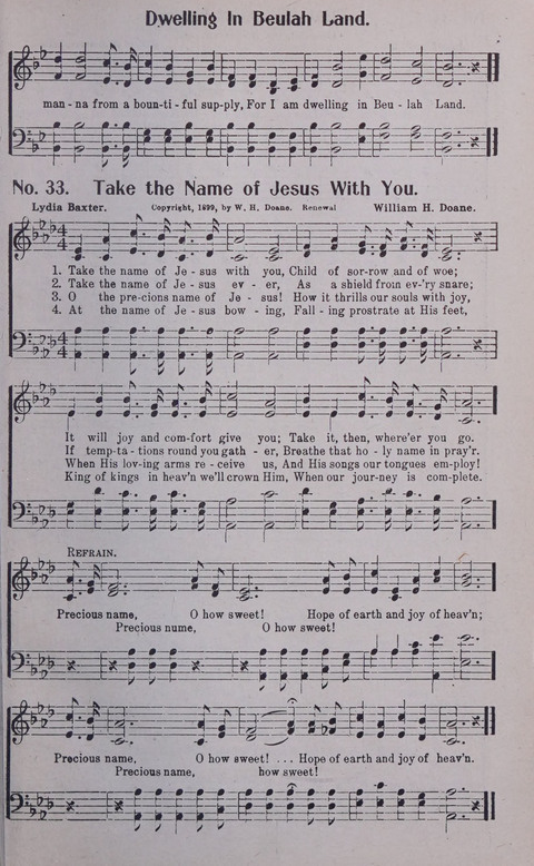 World Wide Revival Songs No. 2: for the Church, Sunday school and Evangelistic Campains page 33