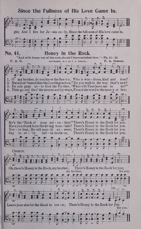 World Wide Revival Songs No. 2: for the Church, Sunday school and Evangelistic Campains page 41