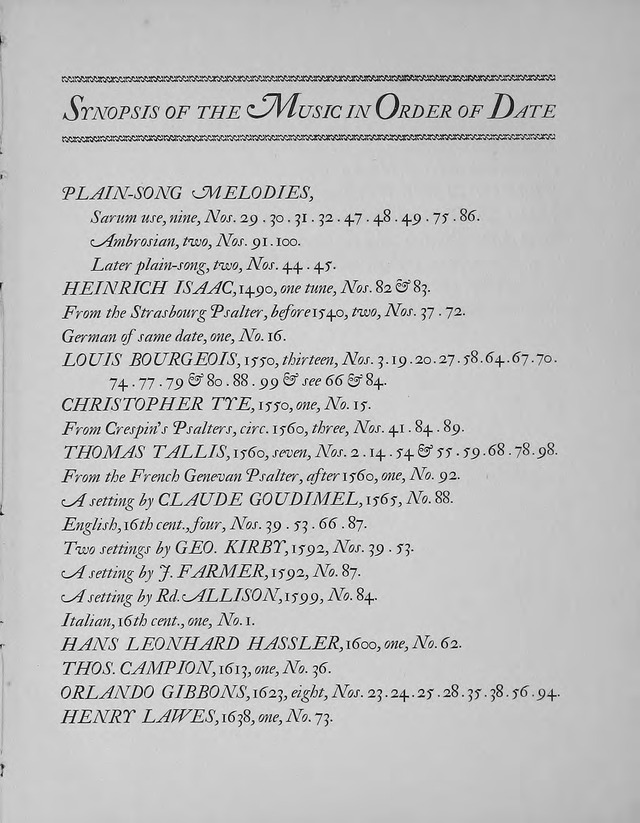 Hymns: the Yattendon Hymnal page v