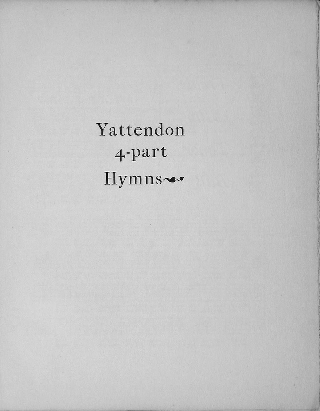 Hymns: the Yattendon Hymnal page vii